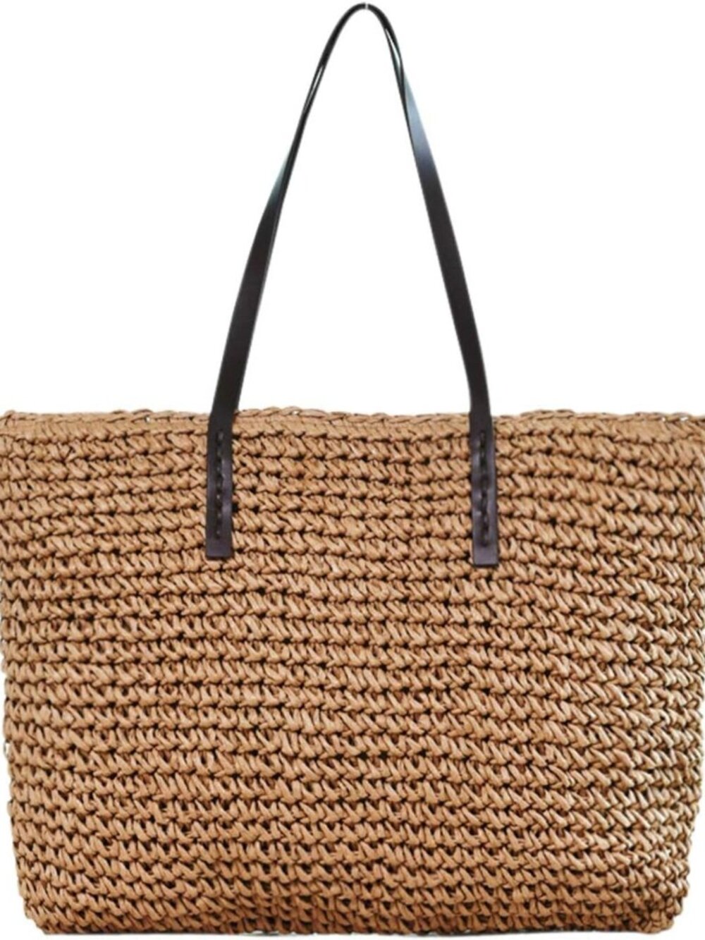 Large Handmade Straw Woven Tote Bag | Beach Shoulder Purse | Chic Summer